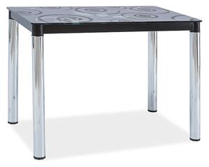 SIGNAL SIG Jídelní stůl DAMAR II černý/bronz 100x60x75