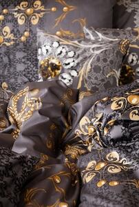 Matějovský povlečení bavlna Gold šedý 140x200+70x90 cm