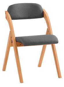 SoBuy FST92-SG Skládací židle Kuchyňská židle Tmavě šedá 47x77x60cm