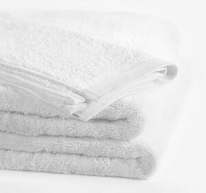 Goldea modalový ručník/osuška s přírodním vláknem - bílý 90 x 180 cm