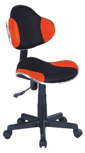 SIGNAL SIG Dětská otočná židle Q-G2 oranžová/černá