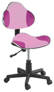 SIGNAL SIG Dětská otočná židle Q-G2 růžová vzor