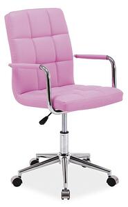 SIGNAL SIG Kancelářská židle Q-022 ekokůže růžová