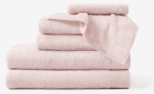 Goldea modalový ručník/osuška s přírodním vláknem - pastelově růžový 30 x 50 cm