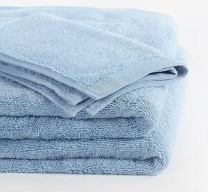 Goldea modalový ručník/osuška s přírodním vláknem - světle modrý 90 x 180 cm