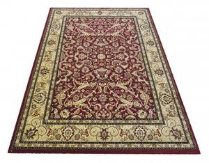 Kvalitní koberec v červené barvě ve vintage stylu