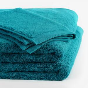 Goldea modalový ručník/osuška s přírodním vláknem - azurový 30 x 50 cm