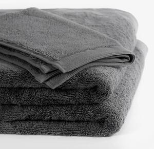 Goldea modalový ručník/osuška s přírodním vláknem - tmavě šedý 30 x 50 cm