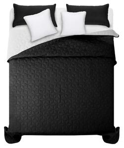 Přehozy na manželskou postel v černo bílé barvě 200 x 220 cm