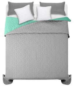 Světle zelený přehoz na manželskou postel s diamantovým vzorem 200 x 220 cm