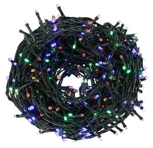 LED světelný řetěz - 25,5m, 300LED, IP44, multicolor