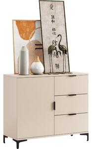 Komoda se zásuvkami LORA 100x85x40 cm béžová