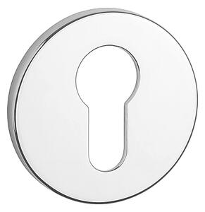 Dveřní rozeta MP - AS - R 5S (OC - Chrom lesklý), Otvor pro obyčejný klíč BB, MP OC (chrom lesklý)