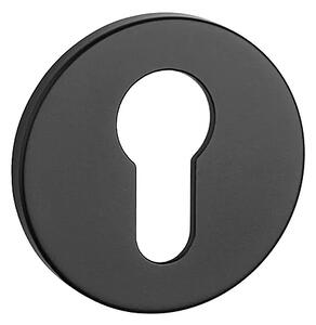 Dveřní rozeta MP - AS - R 5S (BS - Černá matná), Otvor pro obyčejný klíč BB, MP BS (černá mat)