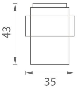 Dveřní zarážka MP - AS - (OLS - Mosaz broušená), MP OLS (mosaz broušená a lakovaná)