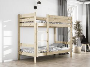Patrová postel TED s roštem | borovice 90 x 200 cm