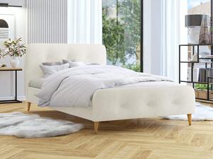 Čalouněná postel Loham New, Rozměr postele: 140x200, Barva: béžová (CFF0007-25) Mirjan24 5903211217715
