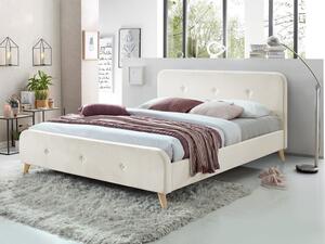 Čalouněná postel Loham New, Rozměr postele: 140x200, Barva: béžová (CFF0007-25) Mirjan24 5903211217715