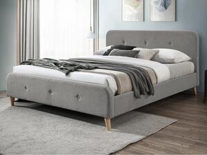 Čalouněná postel Loham New, Rozměr postele: 140x200, Barva: šedá Mirjan24 5903211217708
