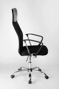 Otočná kancelářská židle KOMFORT — síť, černá