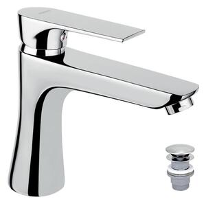 FERRO - Umyvadlová baterie + výpusť ALGEO SQUARE lesklý chrom