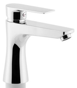 FERRO - Umyvadlová baterie + výpusť ALGEO SQUARE lesklý chrom