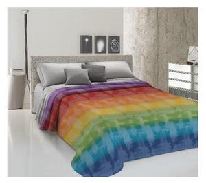 Přikrývka na postel Piquet Duha vícebarevná
