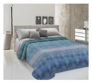 Přikrývka na postel Piquet Duha modrá
