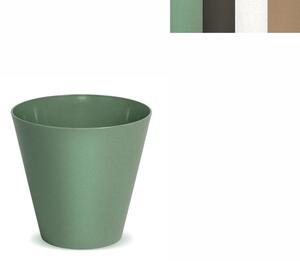 PROSPERPLAST Květináč - TUBUS Eco Wood Průměr: 20 cm, Barva: zelená