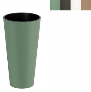 PROSPERPLAST Květináč - TUBUS SLIM Eco Wood Průměr: 20 cm, Barva: zelená