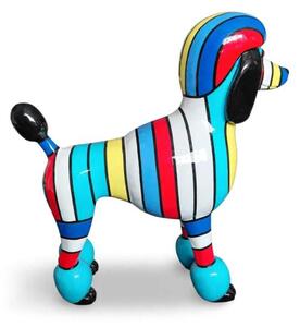 Socha Pudl stojící s pruhy 64 cm