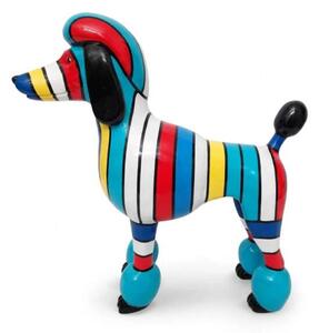 Socha Pudl stojící s pruhy 64 cm
