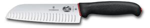 Victorinox - Kuchyňský nůž santoku DUAL GRIP 17 cm černá