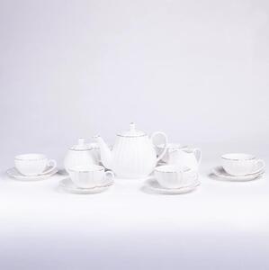 Porcelánová kávová sada 15 ks bílá