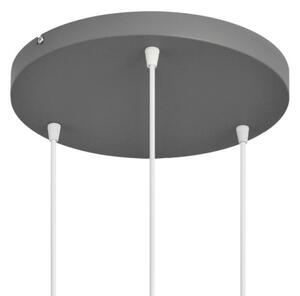 Lustr na lanku VOLTA 3xE27/15W/230V pr. 42 cm šedá