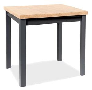 SIGNAL SIG Jídelní stůl ADAM dub artisan/černý 90x65
