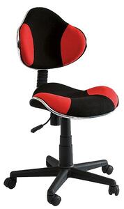 SIGNAL SIG Dětská otočná židle Q-G2 červená/černá
