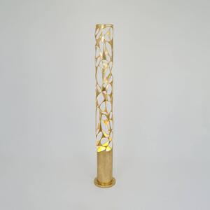 Stojací lampa Talismano, zlatá barva, výška 176 cm, železo