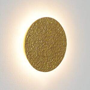 Nástěnné svítidlo LED Meteor, zlatá barva, Ø 27 cm, železo