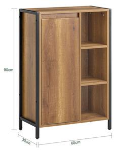 SoBuy BZR65-PF Prádelní skříň Prádelník Koš na prádlo Koupelnový nábytek 60x90x30cm