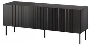 TV skříňka/stolek Mlerk 150 3D, Barva: matná černá 5903211372742
