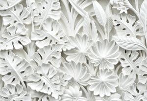 Fototapeta - Alabastrové bílé květiny (245x170 cm)