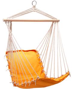 Bluegarden - Závěsné houpací křeslo - oranžová - 105x60 cm