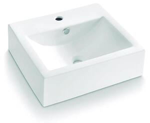 Bathco 0010 - Umyvadlo na desku BOLONIA 51x45,5 cm porcelán/bílá