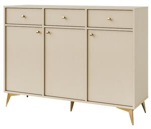 TOKYO 1 b | komoda 827 | 124,5 cm | béžová/zlatá