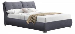 Halmar Čalouněná postel BRIDGET s úložným prostorem šedá 160x200