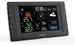 Sencor- Prof. meteostanice s barevným LCD displejem a budíkem 5V/1xCR2032 + 3xAA