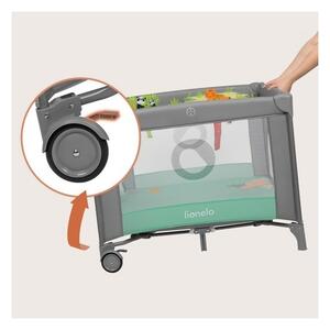 Lionelo - Hrací ohrádka MILLE PLUS Grey Green