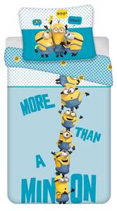 DĚTSKÉ POVLEČENÍ Z MIKROVLÁKNA MINIONS 140X200 CM, 1 KS 70X90 CM VZOROVANÉ