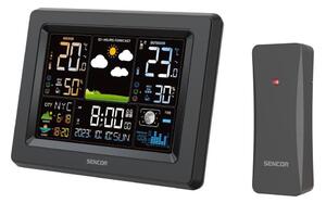 Sencor - Meteostanice s barevným LCD displejem 3xAA + 2xAA černá